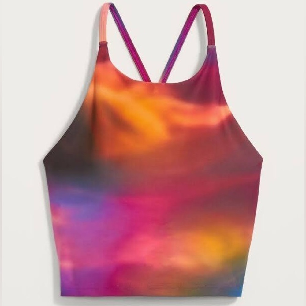 NEW! Women’s Multicolor Light Support PowerSoft Longline Sports Bra - Size XS ♦️